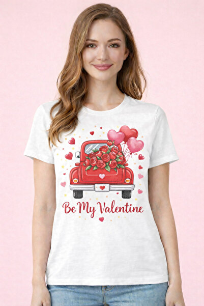 herkesemoda Basic T-Shirt with Print Detail