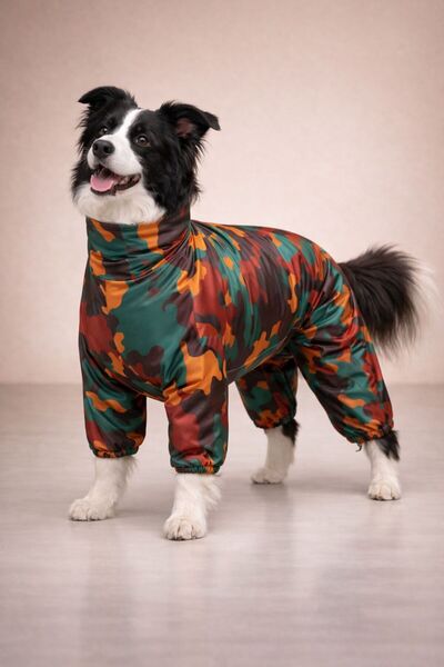 Alphadog Parade Polar Medium-Large Breed Dog Raincoat Overalls