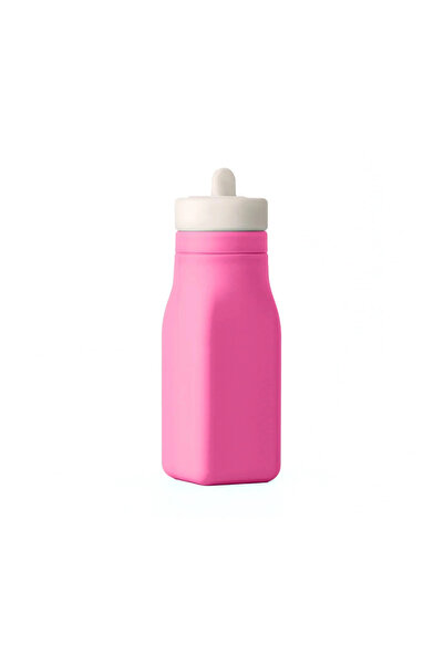 OmieBox - زجاجة مياه من السيليكون خالية من مادة BPA من OmieBottle باللون الوردي