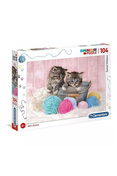 OEM Clementoni, SuperColor, Sweet Kittens, Пъзел, Унисекс, 6+ години, 104 части