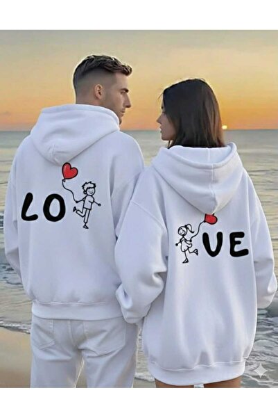 Framgan مجموعة LOVE مطبوع المكونة من قطعتين للنساء/الرجال