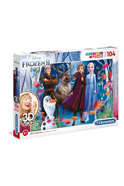 CLEMENTONI Clementoni, SuperColor, Frozen II Viziune 3D, Puzzle, Pentru fete,...