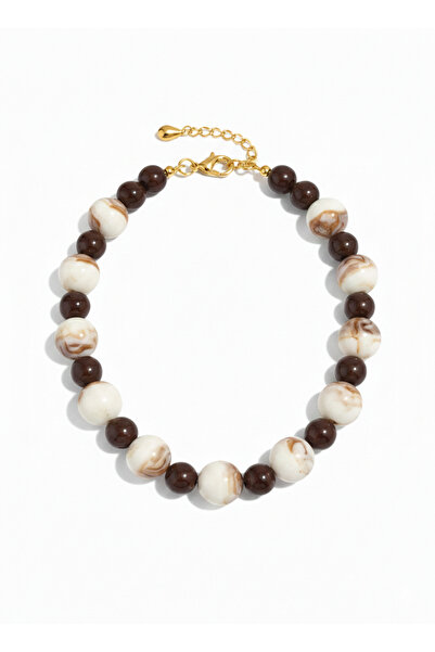 Gistoria Toprak Tonlarında Büyük Boncuk Kolye