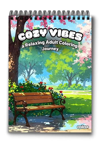 Mino Книжка за оцветяване Cozy Vibes Anti-Stres с 50 илюстрации за релаксация...