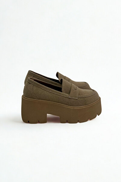 inizio Sand Suede Thick Sole Loafer P9090