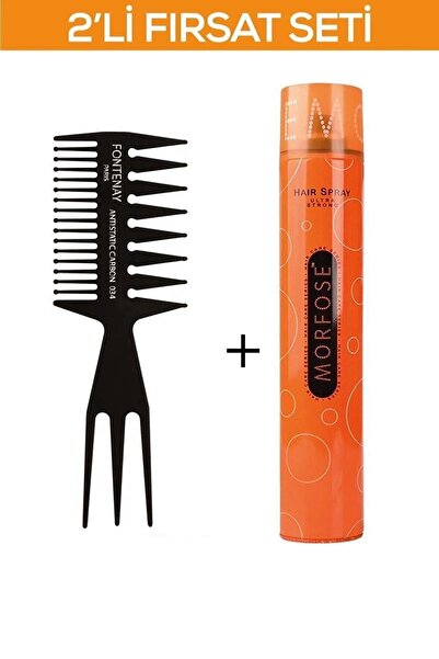 Fontenay Şekil Tarağı 034 + Saç Spreyi 2'Li Set