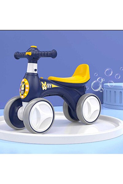 OEM 4-wheeled children's balance bike with lights, musical sounds, soap bubbles