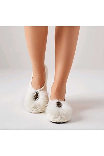 Metuche Accessories Çeyizlik, Bohçalık, Hediyelik Krem Tokalı, Tabanlıklı Pat...