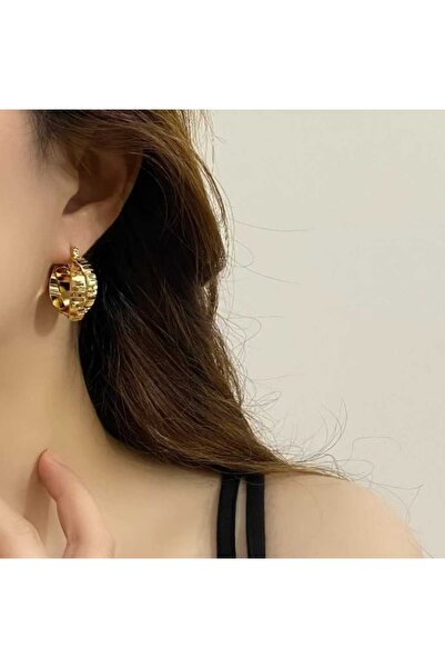 Goche New Women's Cross Hoop Steel Earrings – Stylish Everyday Women's Earrings