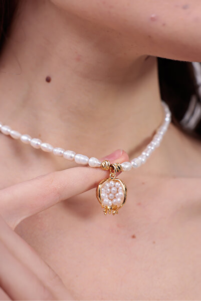 WisstoriaCollections قلادة من اللؤلؤ الطبيعي على شكل الرمان |   تصميم خاص من ...