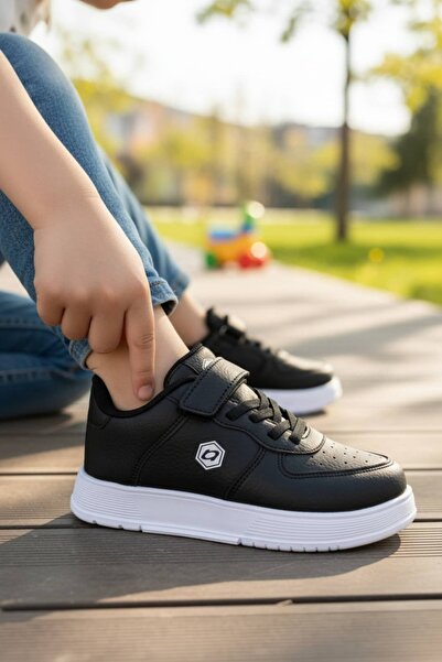 NAVİSHOES Children's Velcro Laceless Sneaker Sports Shoes 015Nav