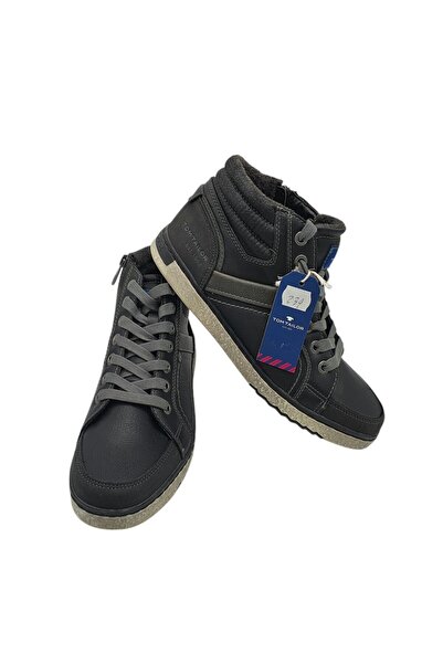 Tom Tailor Men's boots 41, imitation leather, black