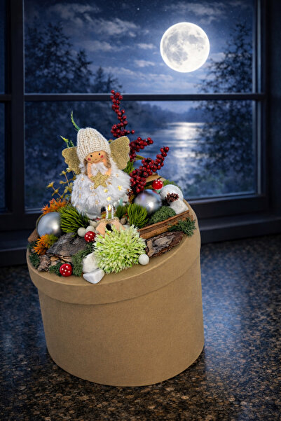 Derin Düşler Özel Tasarım Mini Bahçe Çiçek Kapaklı Şık Lüks Doğum Günü Anneye...