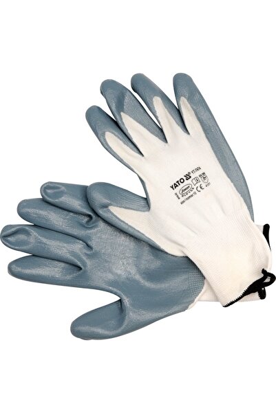 Other Oil-resistant work gloves, white, 10'' YT-7474 YATO