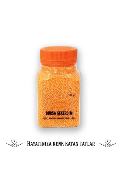 şekers hayatınıza renk katan tatlar Turuncu Kaskas Şekeri 100GR