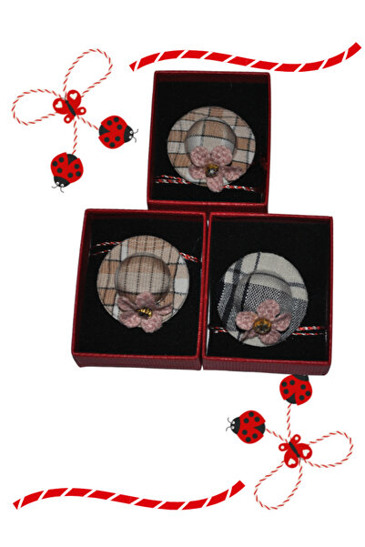 LOL SET Mărțișor Broșă Elegantă – Model Palarie- 3 BUC