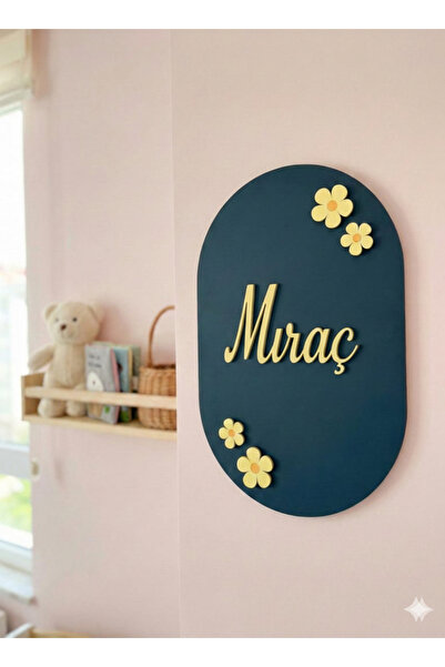 MK butik Kişiye özel Bebek ve çocuk odasi kapi süsü