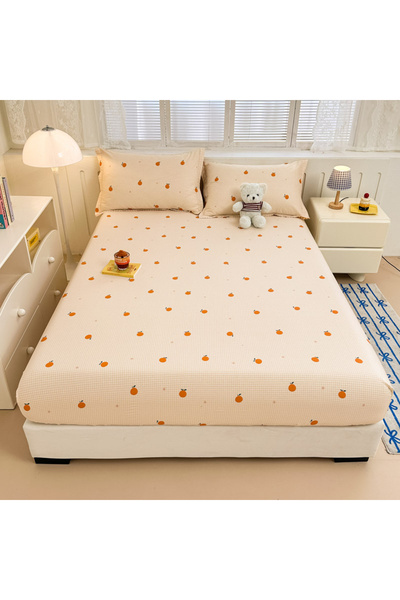 FIONNA.RO 100% Cotton Ranforce Duvet Cover With Elastic And Pillowcases 160x2...