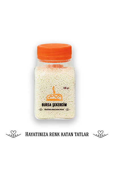 şekers hayatınıza renk katan tatlar 2mm Dekoratif Boncuk Şeker 100gr
