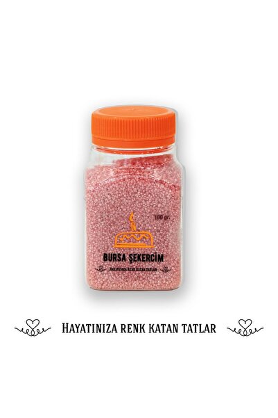 şekers hayatınıza renk katan tatlar Pembe Sanding Şeker 100GR