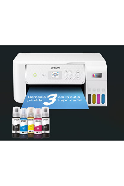 EPSON Multifunctional EcoTank L3286, A4, Color, 10 ppm, USB, Wireless (White)