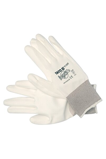 Other White work gloves, nylon, pu YT-7470 YATO