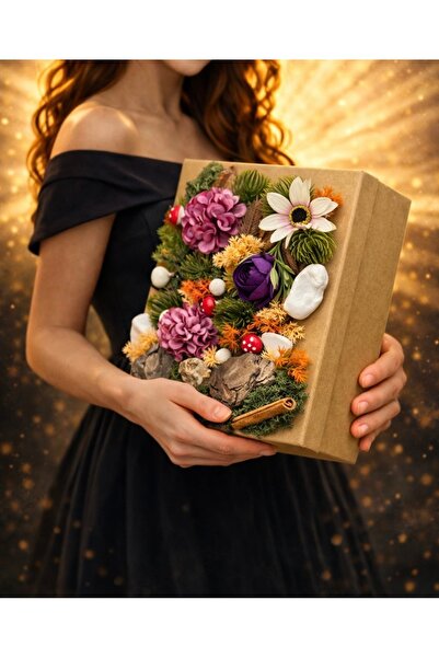 Derin Düşler Özel Tasarım Mini Bahçe Çiçek Kapaklı Şık Lüks Doğum Günü Anneye...