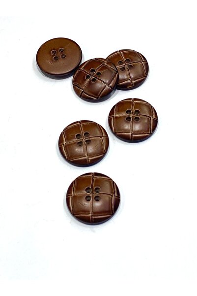 karantuhafiye Cardigan Vest Button Italian Button / D Leather-Look / Tan / Se...