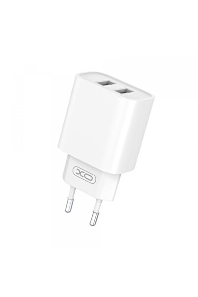 XO Design Incarcator Retea CE02C, 10.5W, 2.1A, 2 x USB-A, Alb