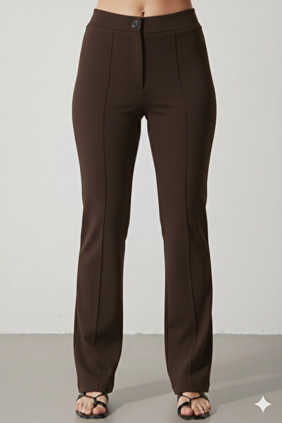 mooishan Regular Mold Stretch Fabric Flexible Palazzo Pants New Season