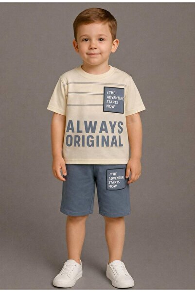 FURKYY Boy's Summer Shorts Set