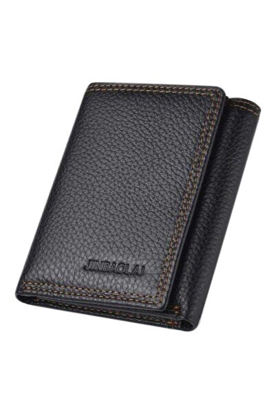 Generic Splicing Leather Men's Wallet Black