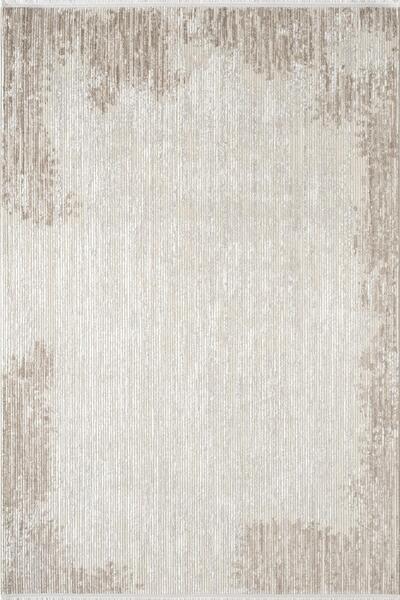 Karmen Halı Leon LN010B Bej Halı Klasik Desen Pamuk Taban Akrilik Tozuaz Salo...