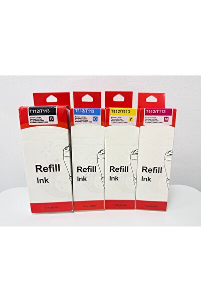 EPSON 112 Pigment Compatible EcoTank 4 Colors, Black, Cyan, Yellow, Magenta