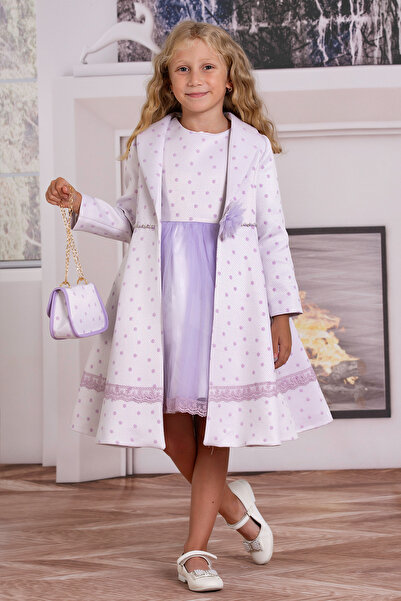 SÜSLÜ PİNK KİDS Girls' Jacketed Dress with Bag