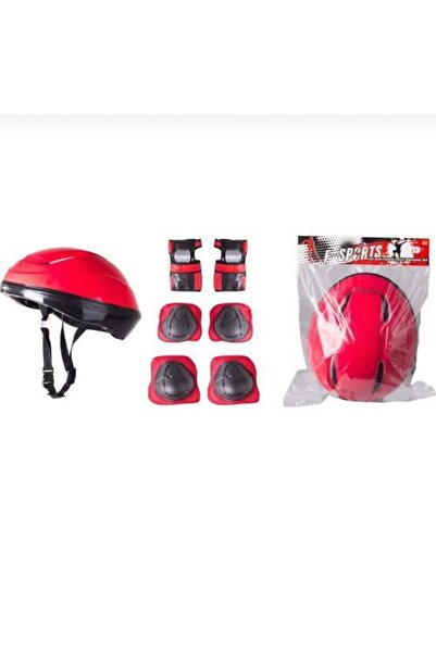 FeyzaDesign Çocuklar İçin Güvenli Koruyucu Seti, Kask, Dizlik ve Dirseklik Ta...