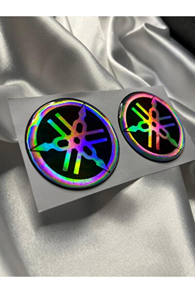 CEBECİOTO ملصق هولوغرام ياماها 5x5 2 قطعة ملصق ملحقات المحرك متوافق مع ملصق عاكس