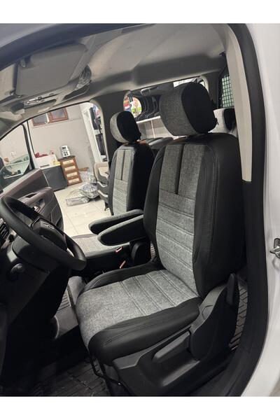 AKINCI Car Seat Cover - Opel Combo 2019-2025 Rear Back Rear Seating 2+1 Compa...