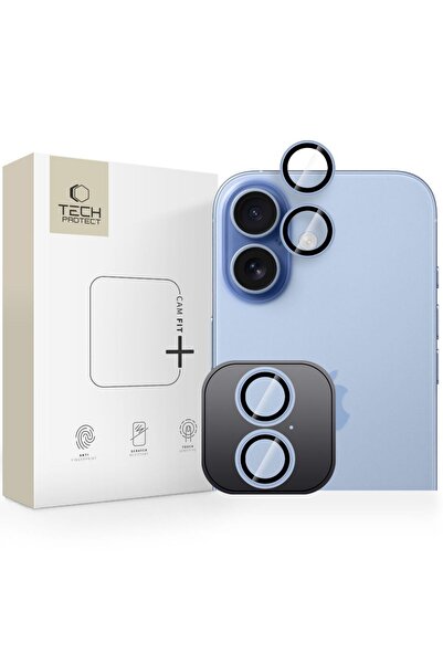 Tech-Protect CamRing Fit+ Camera Lens Protector for iPhone 17 - Blue
