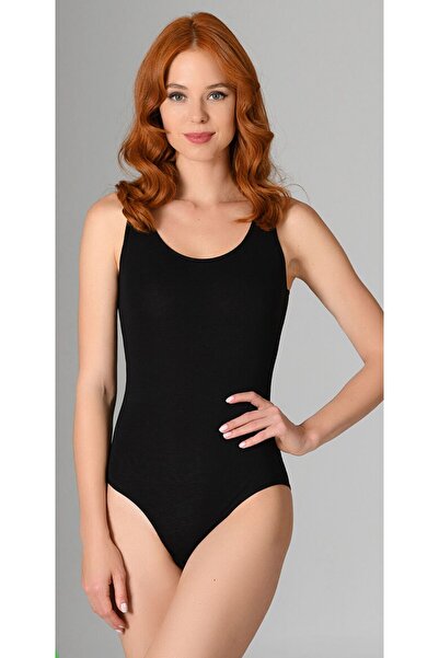 MARİA CALZE Women's 3-Piece Wide Strap Snap-On Bodysuit