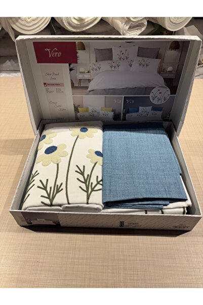 akbulut Molfy Silver Punch Serisi Çift Kişilik Nevresim Takımı –Çizgili Dokum...