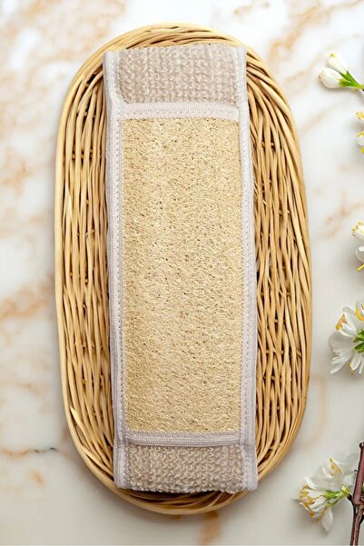 madam gold 3 قطع من ليفة الاستحمام الطويلة المصنوعة من قش اليقطين، 70 سم، ليف...