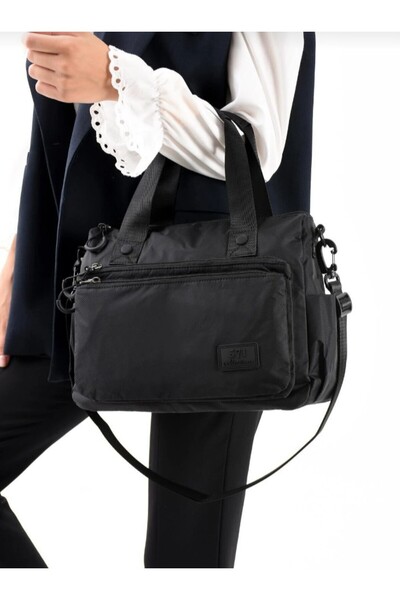 eflanmoda Geantă de mână și de umăr pentru femei, de mărime medie, din materi...