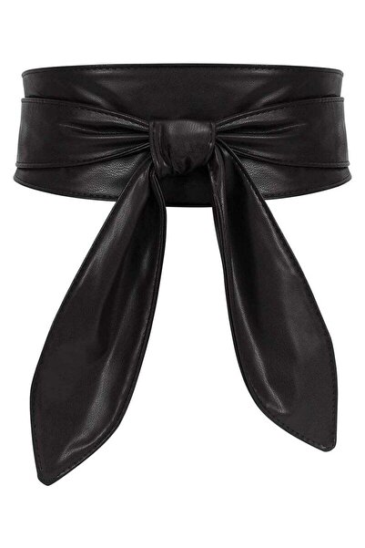 Generic حزام أنيق للنساء، حزام أنيق وناعم ومتعدد الاستخدامات مزين بفيونكة