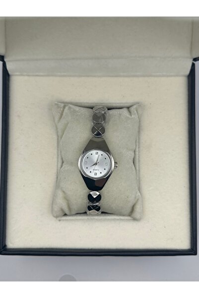 QUARTZ Round Case Minimal Vintage Retro Women's Wristwatch in Gift Box