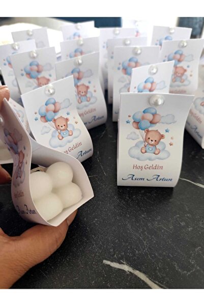 MyGift doğum günü ,yenidoğan hediyesi 10 adet mumluk kişiye özel yapılır