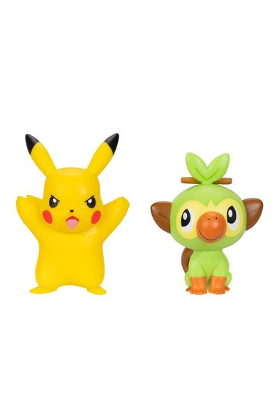 Pokemon Battle 2'li Figür Seti PKW4075 - Pikachu ve Grookey