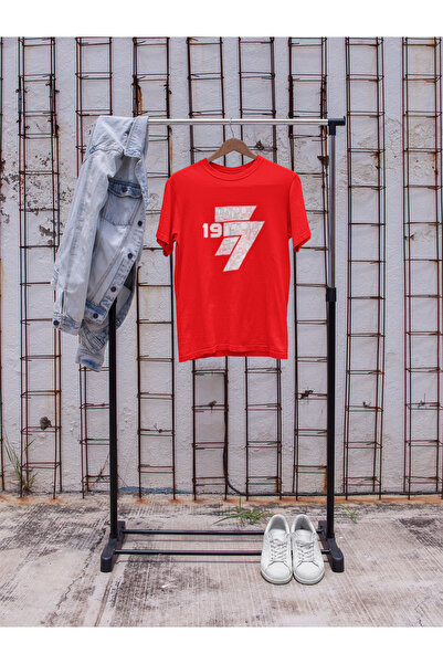 MG 1977 Printed Circular Neck Cotton Ov Oversized Alip Short Sleeve Unisex Ts...