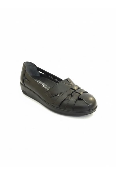 Forelli Vanesa-H 48203 Black Leather Comfort Women's Shoes
