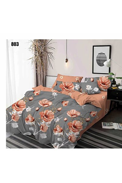 ANATOLIATEKSTILE Finet Bed Linen 6 Pieces, Complete Matrimonial Set, Modern M...